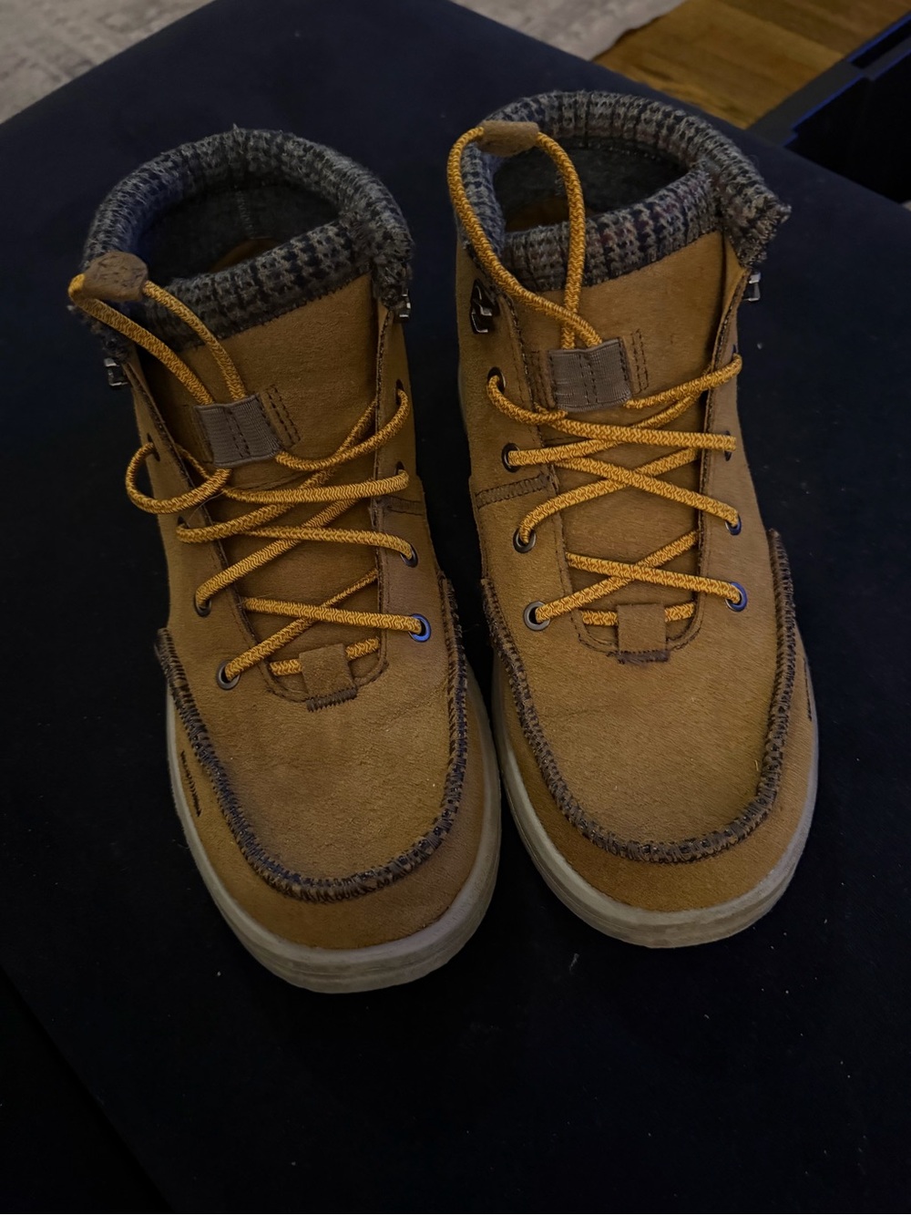 Hey Dude Men’s Brown Suede Lace-Up Boots